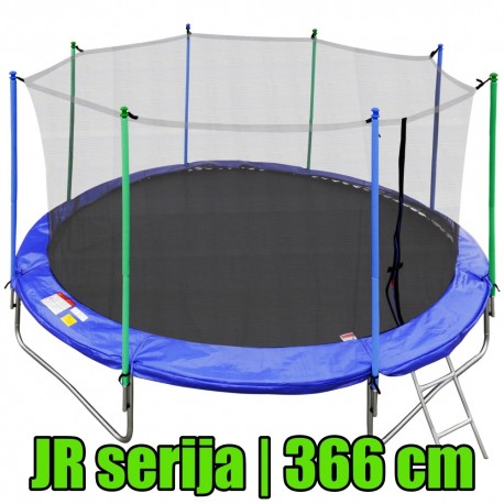 JR serijos batutas su vidiniu tinklu ir kopėčiomis | 366 cm